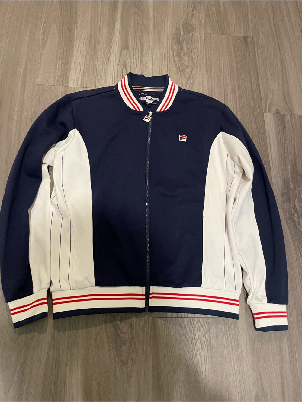 Men’s 2014 Fila Full-Zip Fleece Jacket — Size L